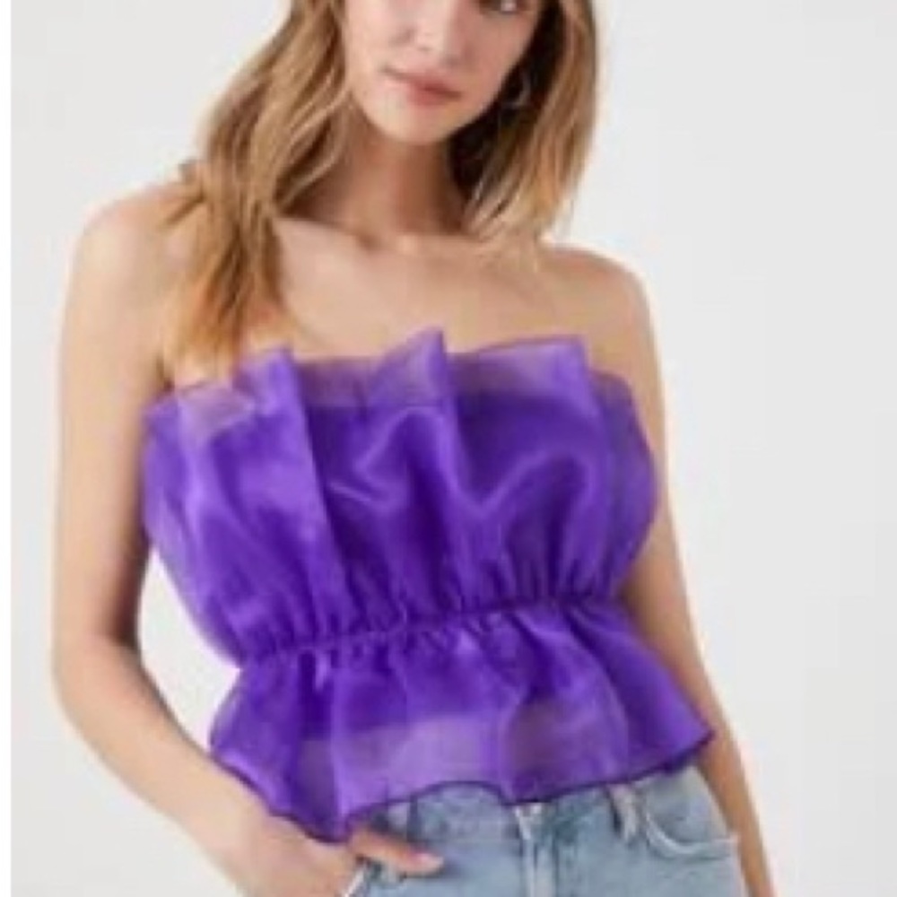 Strapless top